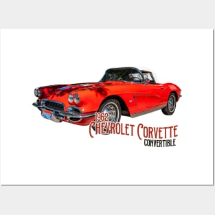 1962 Chevrolet Corvette Convertible Posters and Art